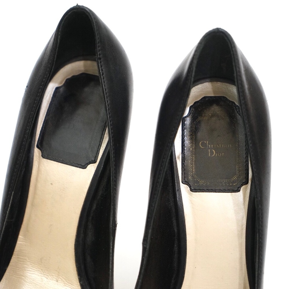 Christian Dior Leather Weaved Wicker Pumps - Picture 3 of 8